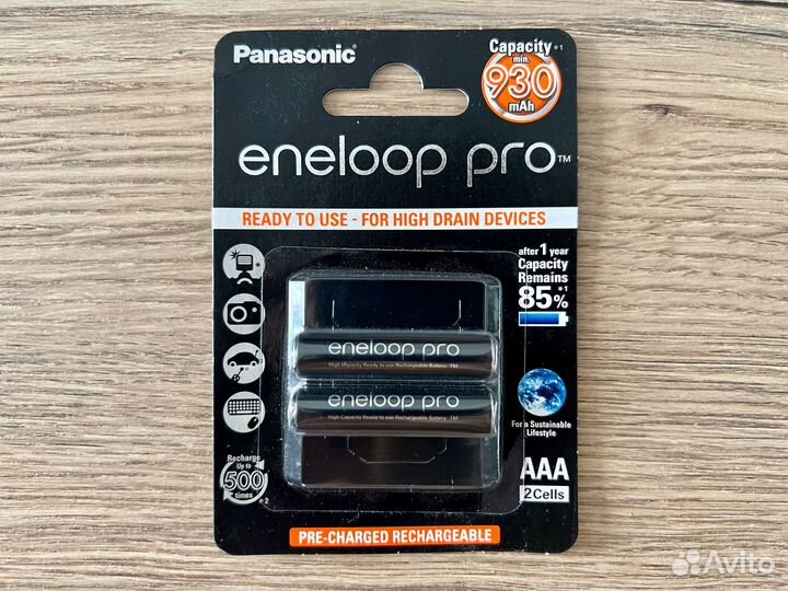 Аккумуляторы Panasonic Eneloop Pro (AAA, 930 mAh)
