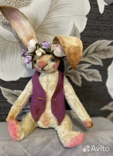 Заяц тедди. Зайчик ручная работа
