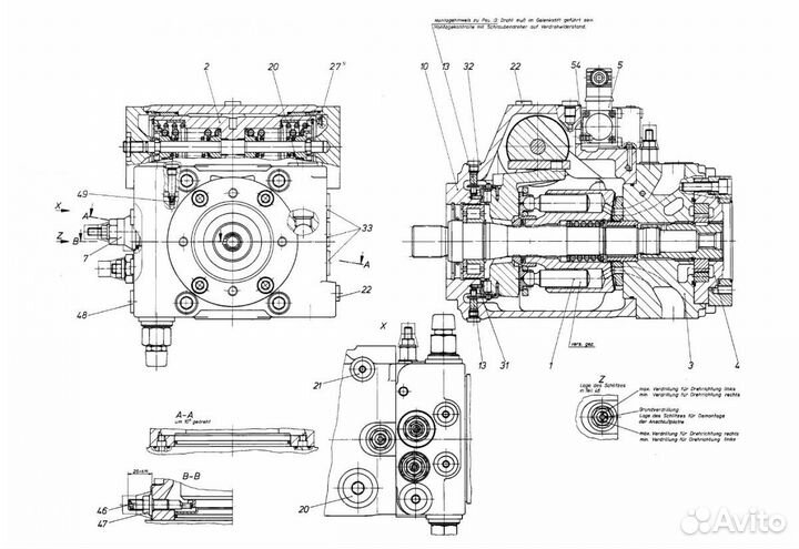 Насос шестеренный Ромб F07 T15 d127 для A4VG71