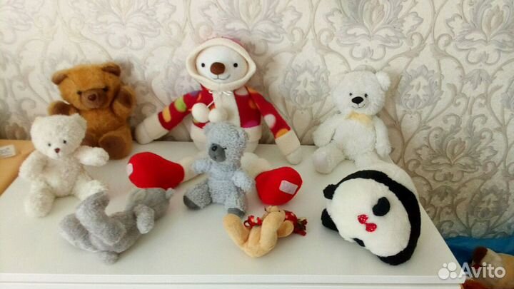 Мягкие игрушки Собака Заяц Обезьяна