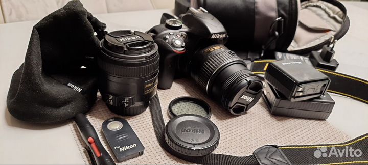 Фотоаппарат Nikon D3300 + аксессуары