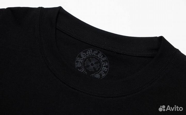 Chrome hearts футболка унисекс чёрная новая