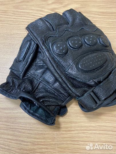 Перчатки тактические кожаные