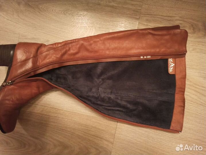 Ботфорты кожаные 37