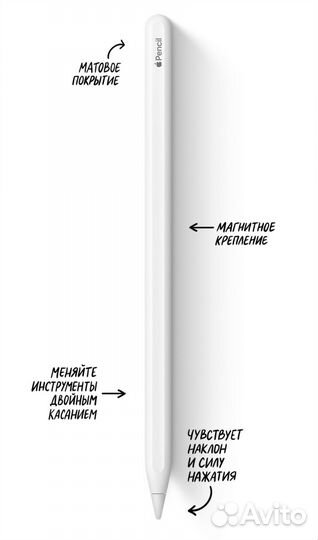 Стилус apple pencil 2