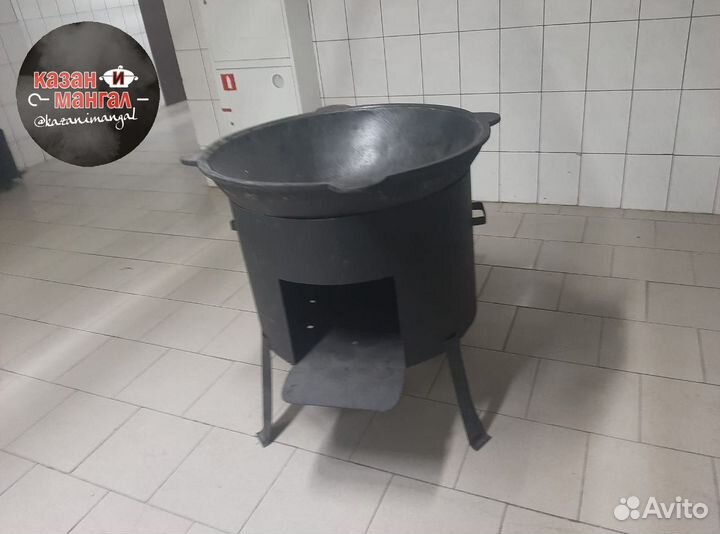 Казан из настоящего чугуна и печи стальные от 6л