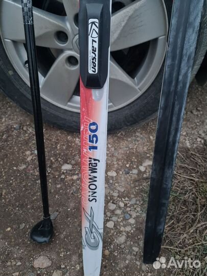 Беговые лыжи 150 с палками 110 и ботинками