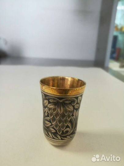 Подстаканник,стопка,ложечки для соли серебро 875