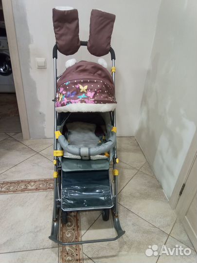 Детские санки коляска ника