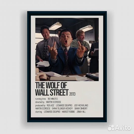 Постер The Wolf Of Wall Street (А2)
