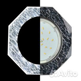 Светильник GX53 H4 с подсветкой 8-угольный с прям