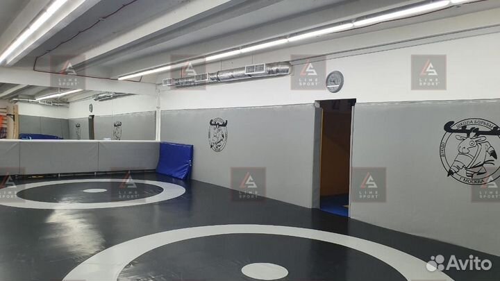 Борцовский ковер 10х10 двухцветный люверсы