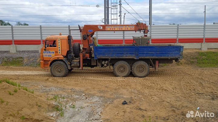 Аренда и услуги манипулятора-вездехода, стрела 7 т, 20 м, борт 10 т, 6.2 м