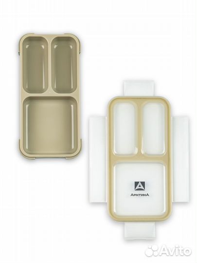 Ланч-бокс Арктика (034-420-GN BG) 21х10.5х3.6см, 0