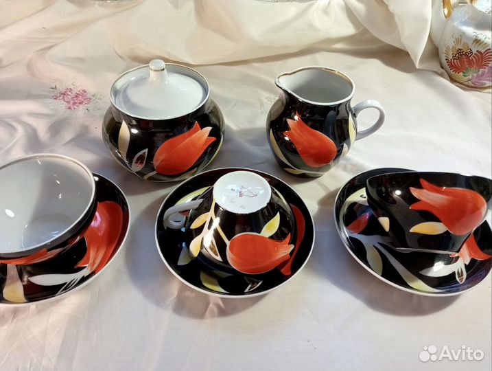 Сервиз чайный, кофейной лфз, Дулево, ГДР