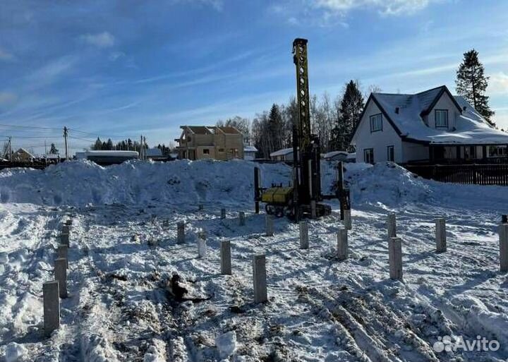 Сваи забивные жб. Фундамент под ключ