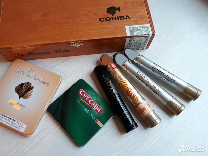 Коробки, тубусы из под сигар