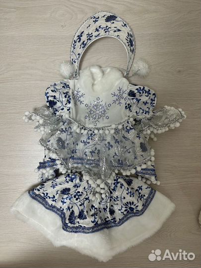 Костюм снегурочки для девочки 104