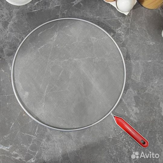 Экран от брызг Доляна, d33 см, с ручкой