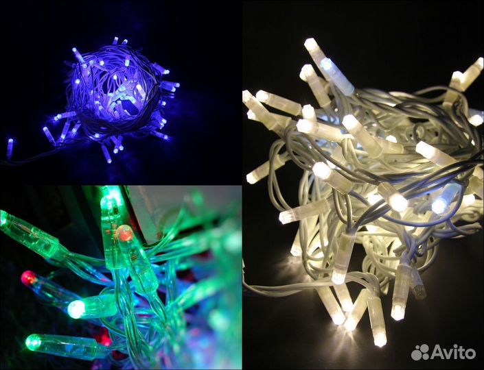 Гирлянды нити led