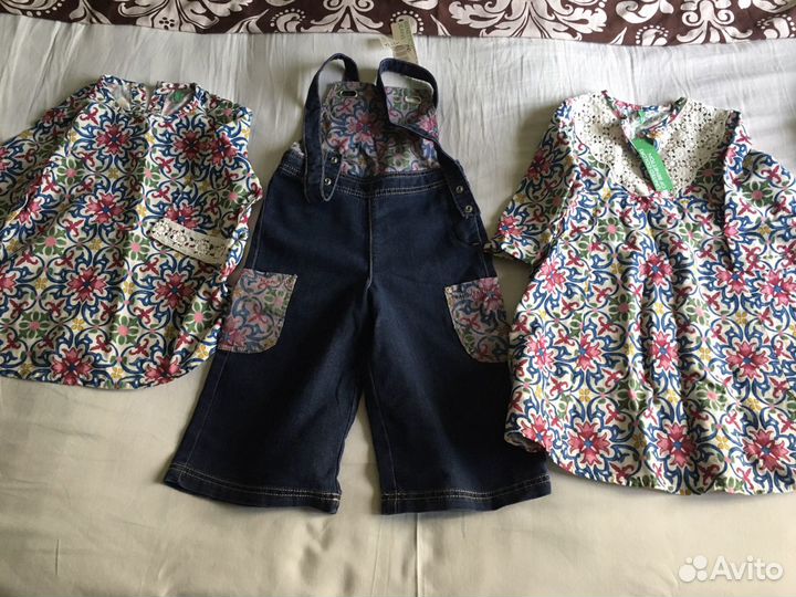 Комбинезон,платье,кофта Benetton новые