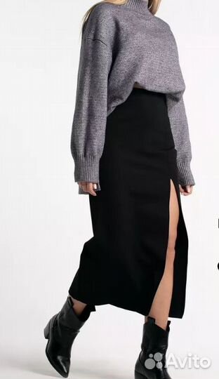 Юбка миди принт змея