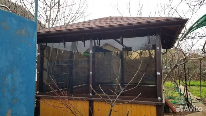 Мягкие окна для кафе летней веранды беседки