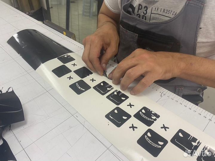 Плоттерная резка, наклейки, стикеры