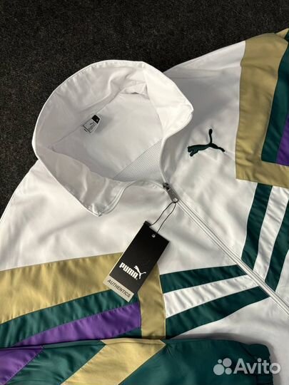 Спортивный костюм Puma белый в стиле ретро из 80х