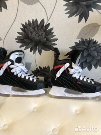 Коньки хоккейные мужские 41 размер Action