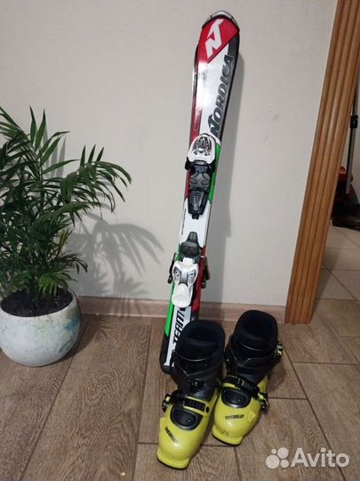 Горные лыжи детские 90 комплект