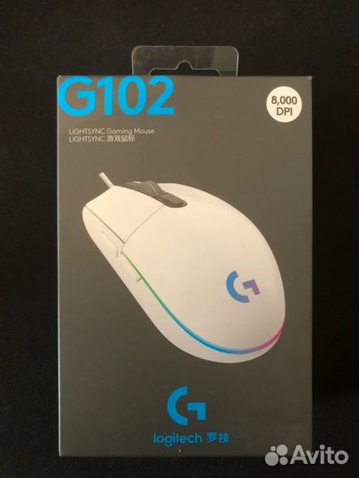 Logitech G102 Lightsync White Color
