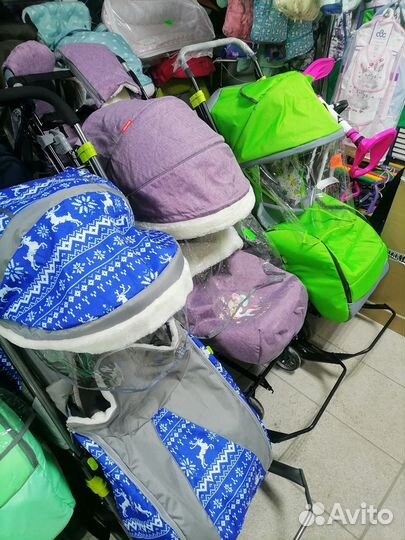 Коляска санки, новые