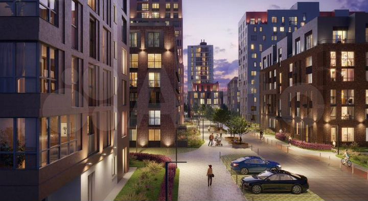 2-к. квартира, 54,7 м², 2/15 эт.