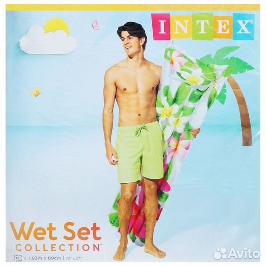 Матрас пляжный «Стильный», 183x69 см intex