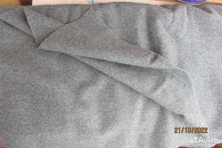 Драп СССР Отрез ткани чистая шерсть 260 х 150 см