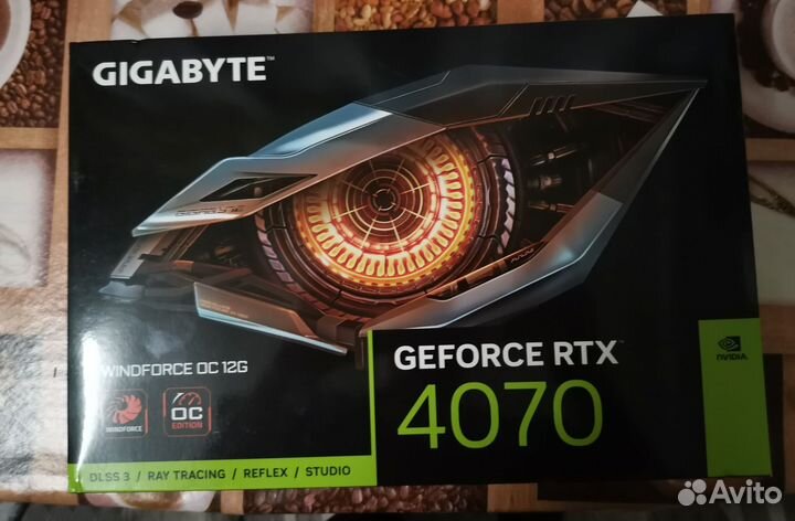 Видеокарта Gigabyte GeForce RTX 4070 windforce OC
