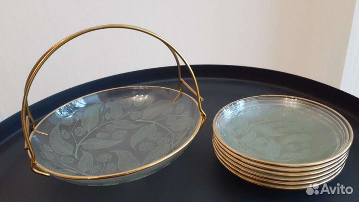 Посуда цветное стекло СССР Винтаж