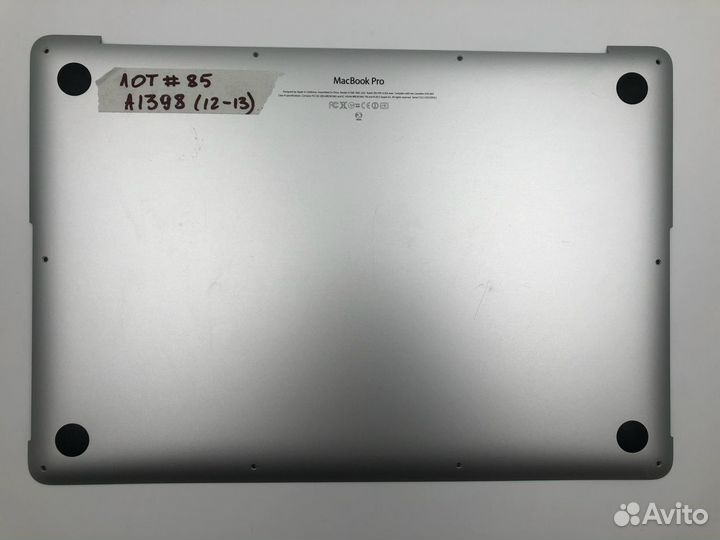 Нижняя крышка MacBook A1398 (2013-2014) Б/У