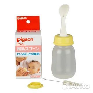 Бутылочка с ложкой пегион Pigeon