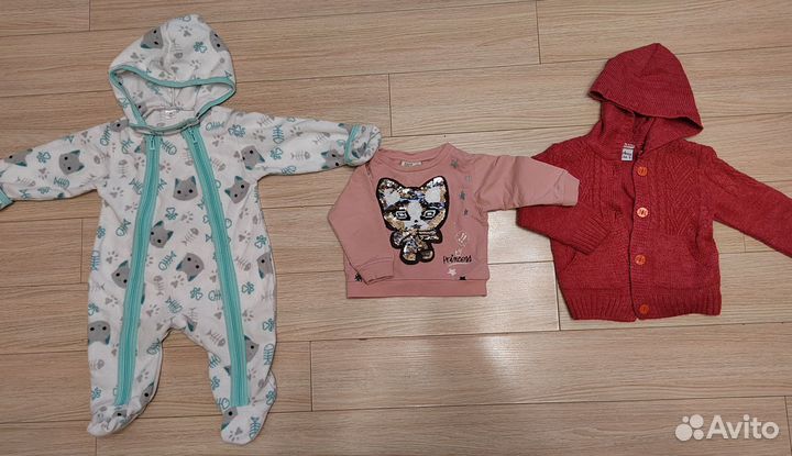 Детские вещи пакетом для девочки 80 86