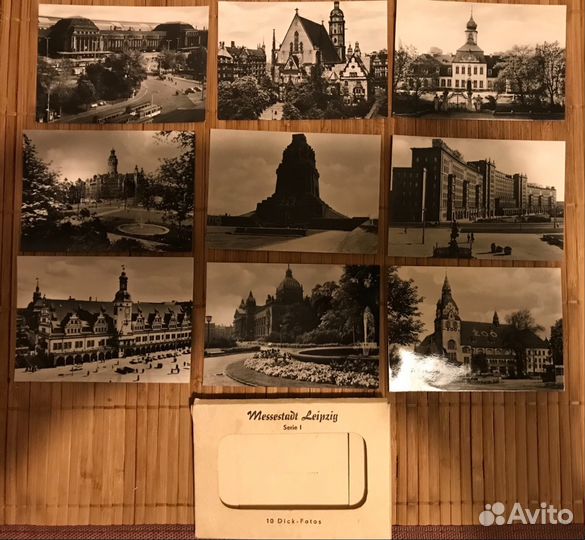Набор мини карточек messestadt leipzig 1969 г