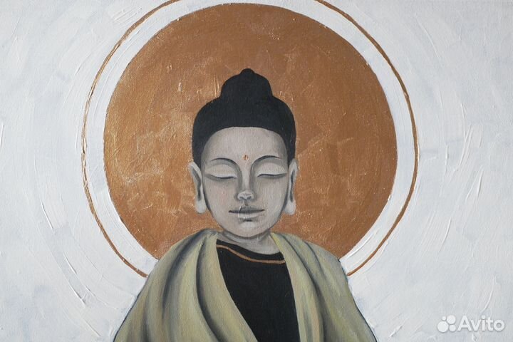 Картина маслом на холсте Будда