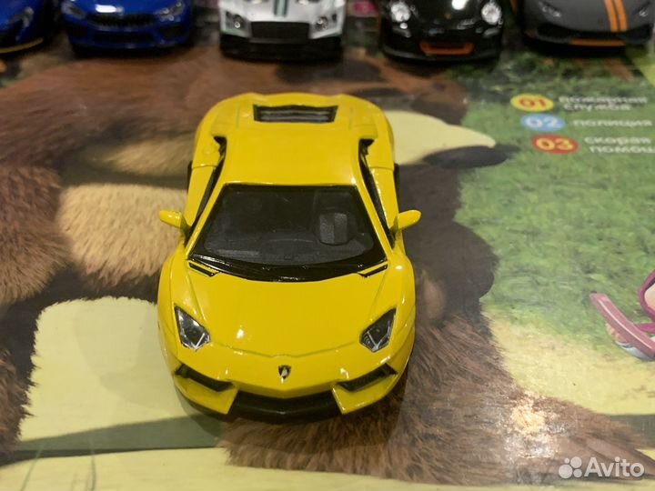 Металлическая моделька Lamborghini Aventador
