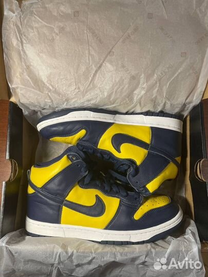 Кеды Nike Dunk High SP “Michigan” Оригинал