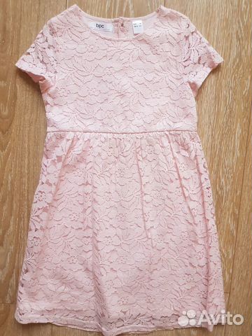Комплект: кружевное платье и болеро р.116