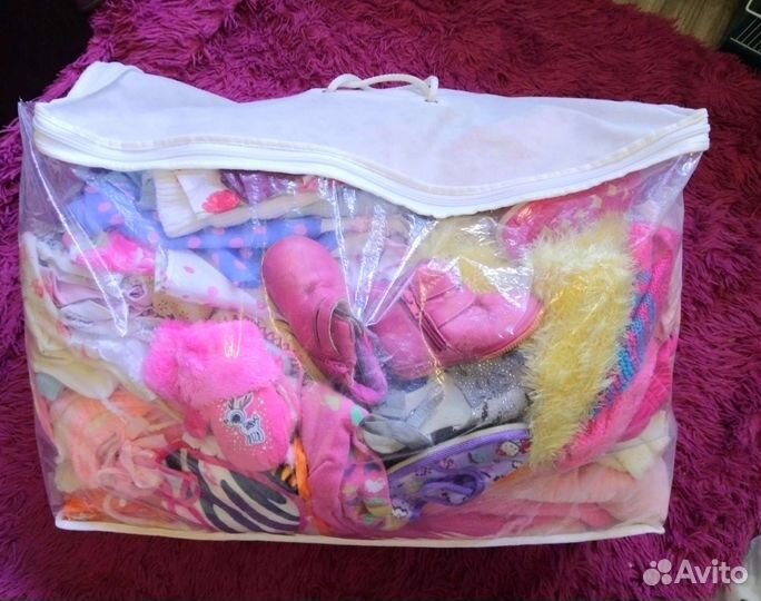 Большой пакет вещей на девочку