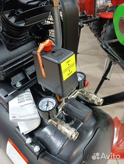 Ременной компрессор AeroMax 390/100