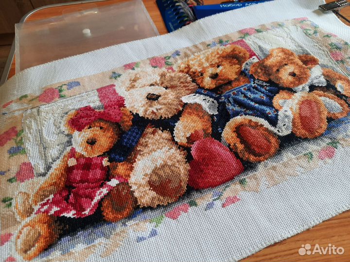 Остатки набора для вышивания 