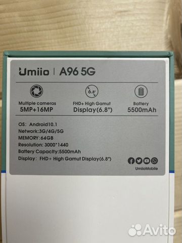 Новые мощные смартфоны Umiio 6/64GB объявление продам